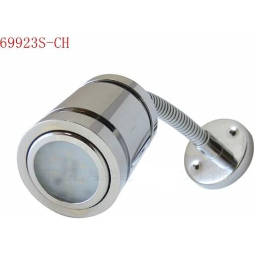 12V Aluminum Compass Adjustable LED Reading Light Marine Boat Yacht RV Camping