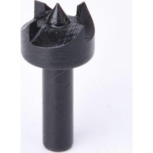 14mm Tungsten Steel Plum Blossom Thimble Drill Bit Mini Lathe Machine Woodworking DIY Tools Black Easily Use
