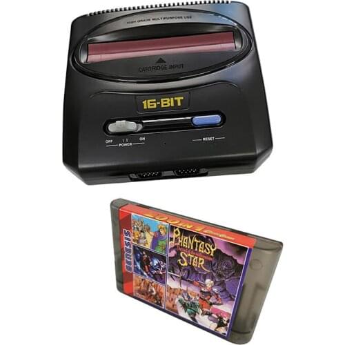 16 bit SEGA Video Game Console with US/ EU and Japan Mode Switch with SEGA 200 in 1 classic games cartridge