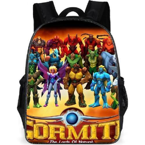 Games Gormiti Children Cartoon 3D School Bags Boys Girls Primary School Backpack Kids Backpack Schoolbags Mochila Infantil
