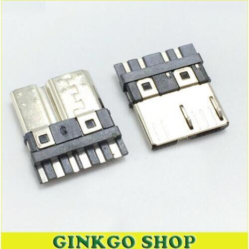 20pcs/lot BM Soldering Type High Quality Dual Micro 3.0 USB 10P Connector USB Plug Socket for Samsung tablet pc etc