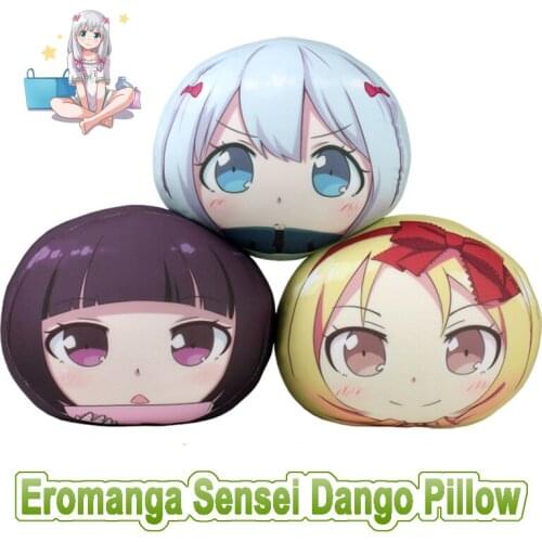 Anime Eromanga Sensei Dango Pillow Cute Cartoon Soft Round Cushion Throw Pillow Doll Pinch Leg Pillow Gifts Decorations for Home