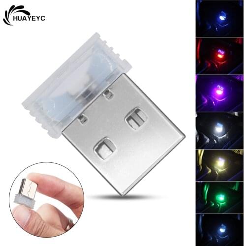 Car Mini USB Decorative Lamp Car LED Colors Atmosphere Lights Emergency Lighting Car-Styling Auto Interior Lights Ambient Lamp