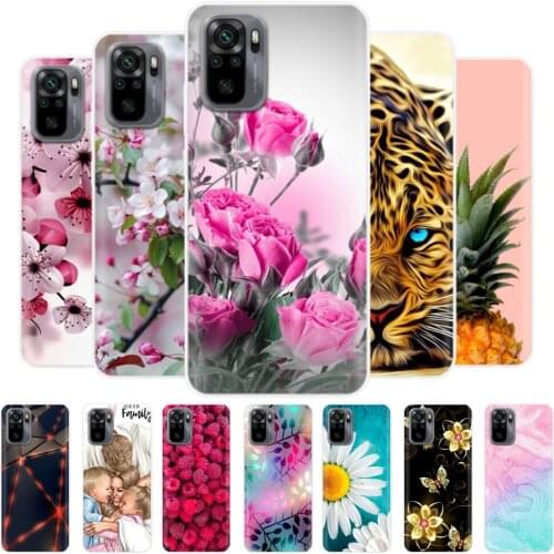 For Redmi Note 10 Case Silicone Back Case Phone Cover for Xiaomi Redmi Note 10 Pro Case TPU Bumper for Redmi Note10 Coque Funda