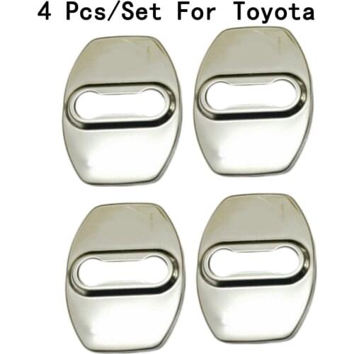 For Toyota Highlander/Levin/Corolla 14-16 Stainless Steel New Buckle Cover Door Lock Interior Decoration Modification