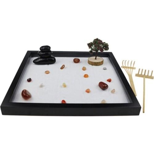 Zen Garden Sand Meditation Peaceful Release Stress Spiritual Buddha Incense Burner Feng Shui Yoga Office Desktop decoration