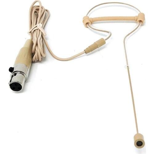 Single Earhook Headset Mic Headworn Microphone Mini 3 Pin XLR Pyle Microphone With Cover For Stage Lecturers Musical Instrument