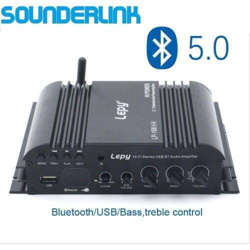 LP-168Plus HiFi Digital Mini Audio Amplifiers 40Wx2+68W 2.1 channel high power supper bass treble control TF Bluetooth home car