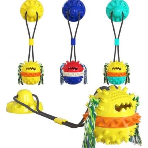 Dog Chewers Toys Large Breed Suction Cup Dog Tug Pull Toy Interactive Dog Toys Indestructible Dog Puzzle Toys