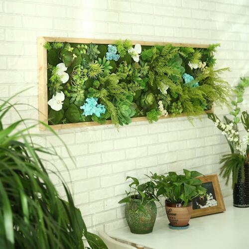 Artificial Plant Lawn DIY Background Wall Simulation Grass Leaf Wedding Home Decoration Green Wholesale Carpet Turf Office Decor