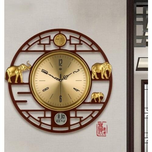 Chinese Metal Wall Clock Modern Design Silent Movement Kitchen Decor Wall Clocks Metal Wall Art Horloge Living Room Decor BI50WC