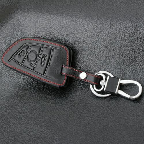 New Leather Remote Fob Bag Car Key Cover Case Shell Holder For BMW X1 X3 X4 X5 X6