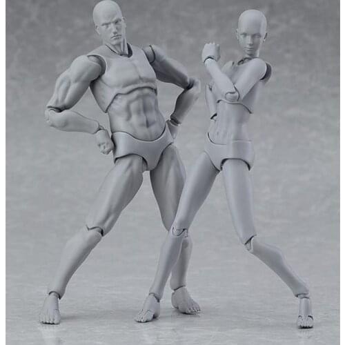 Vegma Youth Version 2.0 Body Skin Silver Gray Men and Womens Joints Movable Hand Doll