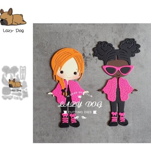 Fashion Girl Metal Cutting Dies Scrapbooking Stencil DIY Mold Knife Craft Embossing Die Cuts Card Making New Dies For 2020