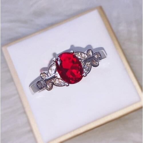 The New Deserve To Act The Role Of Ruby Ring Bracelet Zircon Butterfly Ring