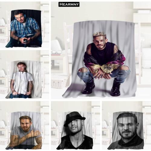 Custom M Pokora Blanket TR/ Flannel Fleece Fabric Blanket New Year Decoration Comfortable Warm Super Soft Bedroom