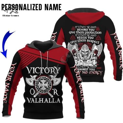 PLstar Cosmos Vikings Tattoo Warrior Viking God Odin Symbol NewFashion Tracksuit Harajuku 3DPrint Men/Women Pullover Hoodies V10