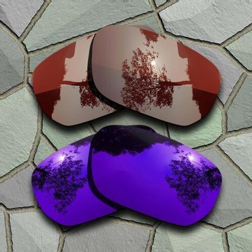 Violet Blue&Bronze Brown Sunglasses Polarized Replacement Lenses for Oakley Style Switch
