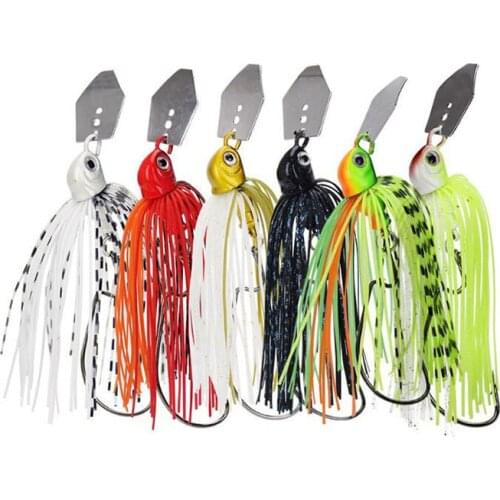 13G/17G Spinner Bait Fishing Lure Bass Jig Chatter Bait Buzzbait Wobbler Fishing Tackle Pike Tiger Muskie Metal Jig Lure