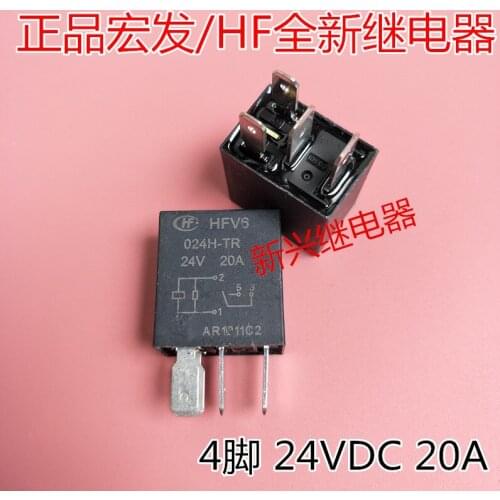 Free shipping lot(5pieces/lot) 100%Original New HONGFA HF HFV6 024H-TR HFV6-024H-TR 24VDC DIP-4 20A 24V Automotive Relays