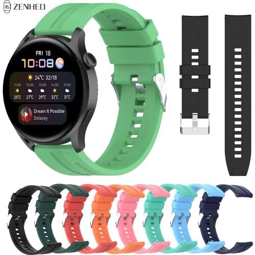 Silicone Watchband Strap For Huawei Watch 3 Pro Replacement 22mm Watch Band for Huawei Watch GT GT2e/GT2 46mm/GT2 Pro