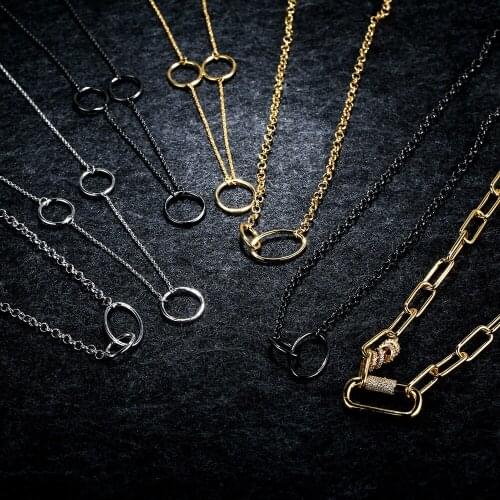 LIDU High Quality 925 Silver Chain Necklace With Stylish And Elegant Monaco Jewelry As A Gift For Friends