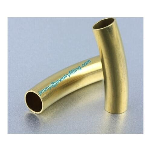 Jewelry findings Raw Brass matel spacer tube beads Pave tube beads tube Bar 7*28*0.4mm