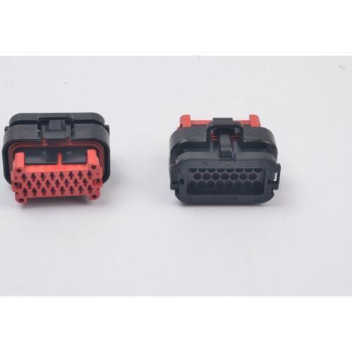 1pcs Tyco AMP 23 Pin/Way Automobile Electrical ECU Wire Waterproof Female Connector With Terminals 770680-1