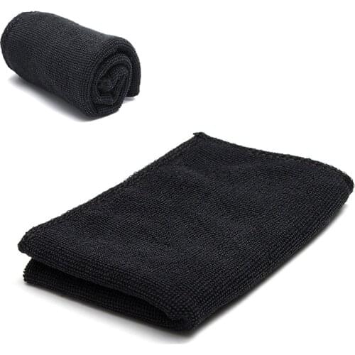 10pcs/lot Car Care Polishing Wash Towels Microfibers Car Detailing Cleaning Soft Cloths Home Window 30x40cm Black