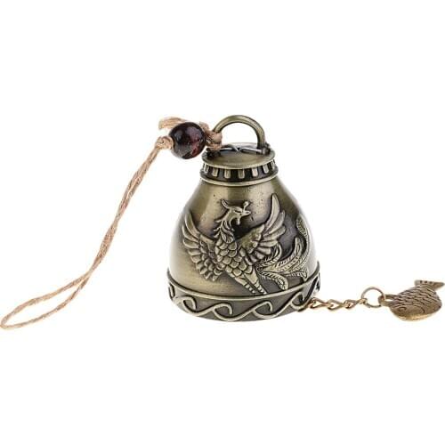 5x Vintage Metal Fortune Feng Shui Lucky Wind Chime Jingle Bell Garden Decor