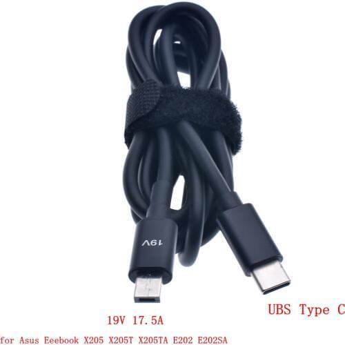 19V USB Type C Laptop Charging Cable Cord USB C Dc Power Adapter Plug Converter for Asus Eeebook X205 X205T X205TA E202 E202SA