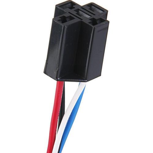 Car 12V 12 Volt DC 40A AMP Relay Harness Socket Pigtails 4Pin 4 Wire