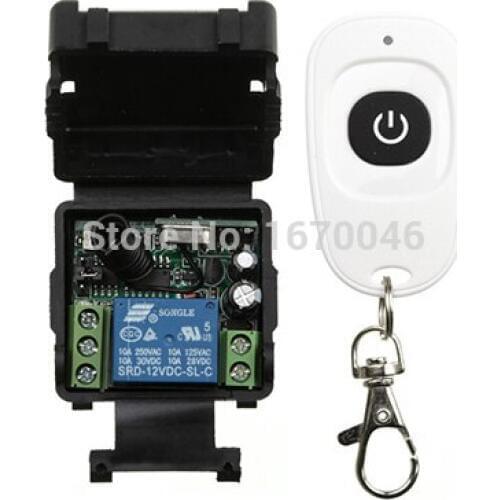 NEW DC12V 1 CH RF Wireless Remote Control System / Radio Switch Transmitter/Receiver light /lamp/ window/Garage Doors