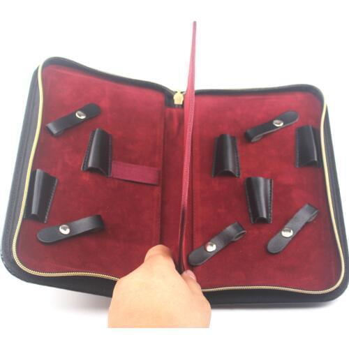 Holder Case put 5 scissors 7" below PU Leather Hair Scissor Bag Hairdressing Tools Pouch Professional Waist Pack Solid Barber