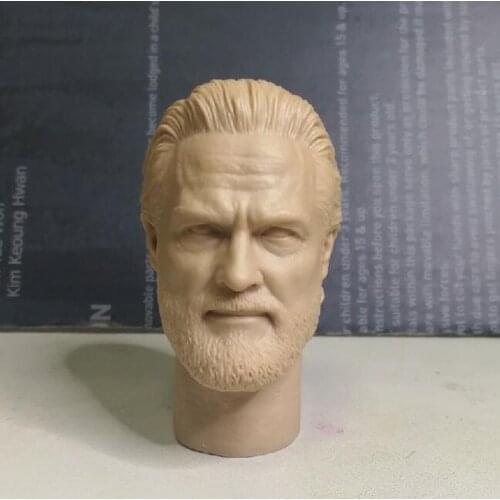 Blank Hot 1/6 Scale Kevin Flynn Head Sculpt Unpainted Fit 12" Figure