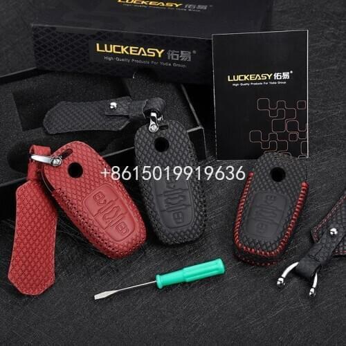 Leather Key Cover for volkswagen Phideon 2016 2017 CAR holder case