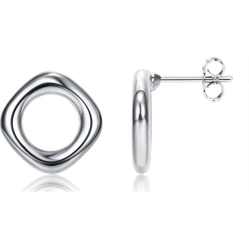 ZEMIOR White Color Round Small Cube Earrings Creative personality Fashion Jewelry Special Sale Counter Quality Best selling