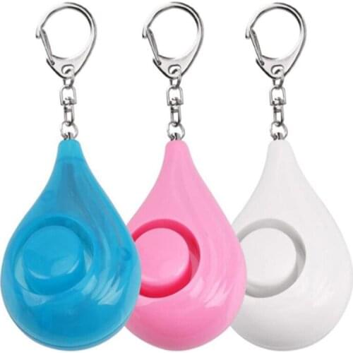 Fashionable Water Drop Shape Portable self defense Personal Alarm 130db Dig Decibel SOS Rescuer