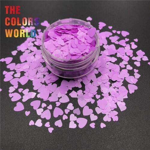 TCT-393 Heart Shape Neon Bright Matte Colors Nail Glitter Nail Art Decoration Makeup Henna Tumblers Craft Accessoires Festival