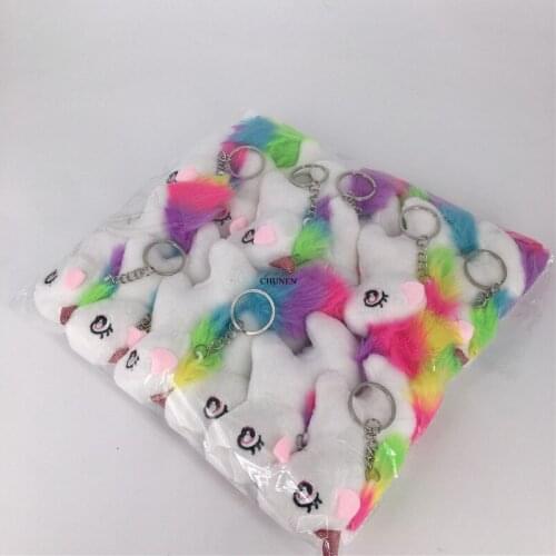 9CM New Horse Plush Stuffed TOY ; Keys Pendant Plush GIFT Doll