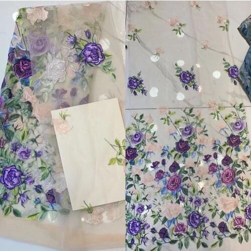 Latest Flowers Tulle Lace Fabric French Lace Fabric With SYJ-5886810 African Lace Fabric For Party