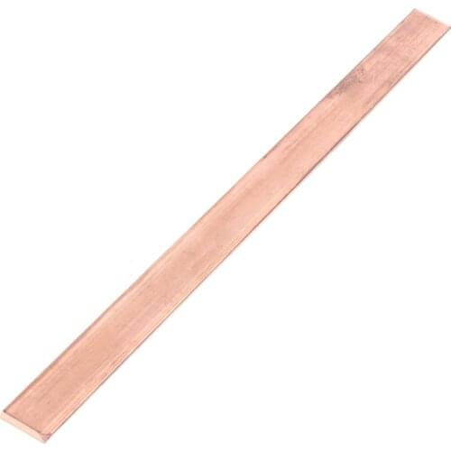 JFBL Hot 99.6% T2 Purple Copper Cu Flat Bar Plate 3mm x 15mm x 250mm Metal Strip
