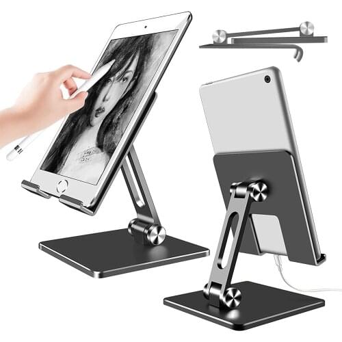 Tablet Stand Desktop Adjustable Stand For iPad Pro 12.9 11 10.2 Air Mini 2020 Samsung Xiaomi Huawei Foldable Holder Dock Soporte