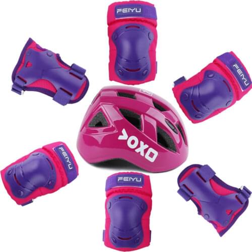 NEW Kids Roller Ice Skating Cycling Protective Gear Children Skateboard Bicycle Helmet Knee Support Elbow Hip Pad 4-8PCS Set