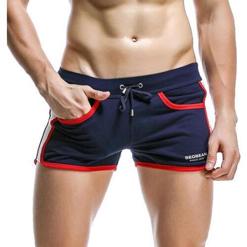 Summer Sport Gym Shorts Men Running Beach Shorts Jogging Fitness Bodybuilding Short Cotton Mens Elastic Waist Jogging Sweatpants