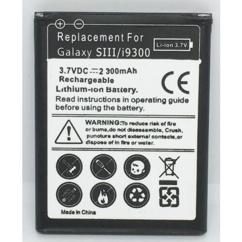 High Quality EB-L1G6LLU S3 Replacement Battery For Samsung Galaxy S3 i9300 i9308 L710 i535 i9305 T999 i9082 Battery SIII