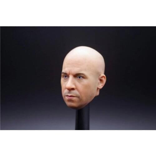 1/6 Scale Strong Man Racer Vin Diesel Head Sculpt Carving For 12" Male Action Figure Model Body Accessory