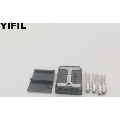 2/5/10/20/30/50/100pcs/lot 4 Pin/Way Female Audio Modified Plug Connector Socket With Terminal For VW AUDI 8E0 971 832