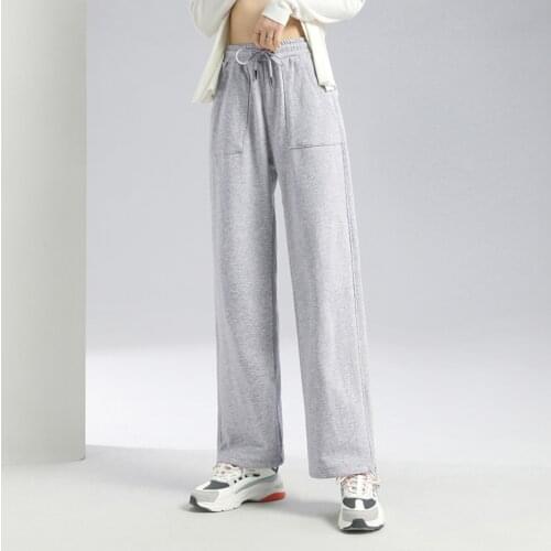 2021 Sweatpants Women Cotton Wide Leg Pants Women Sports Pants Jogging Sports Joggings Leisure Trousers x2050