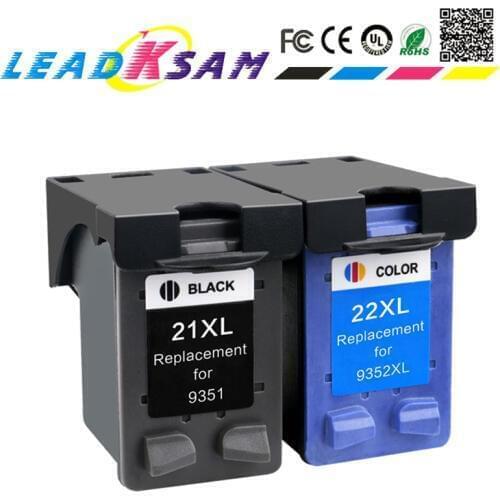 2x ink cartridge compatible for hp21 for 21 22 deskjet D1311 D1320 D1330 D1341 D1360 D1420 D1430 3910 3920 3930 printer